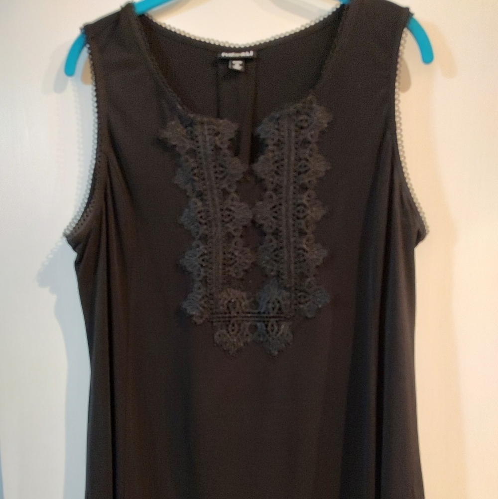 Dressy Black Sleeveless Top